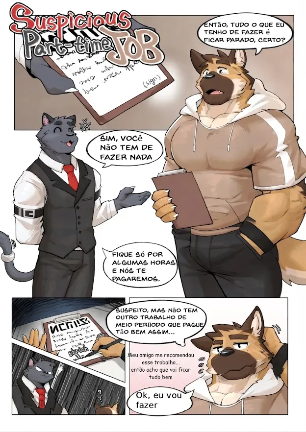 Suspicious part-time job cover
